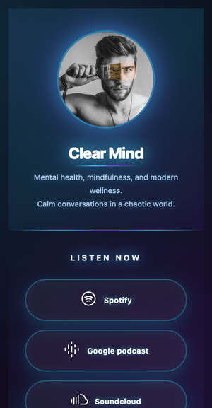 Glacial podcast template