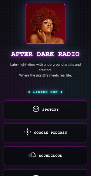 Neon podcast template